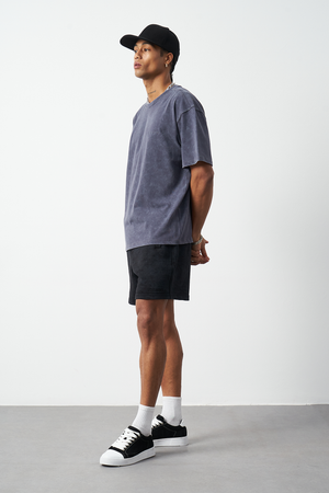 3-Ply Effect Washed Bermuda Men's Shorts