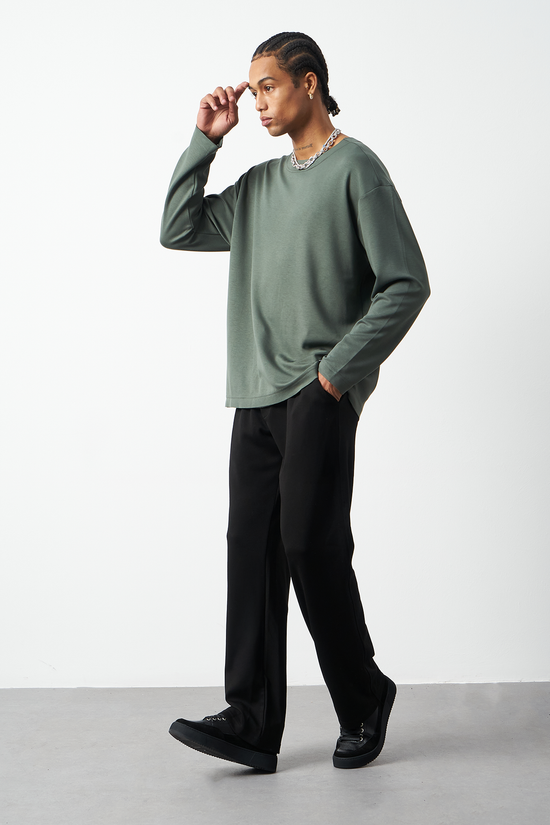 Stretch Modal Fabric Baggy Men's Pants