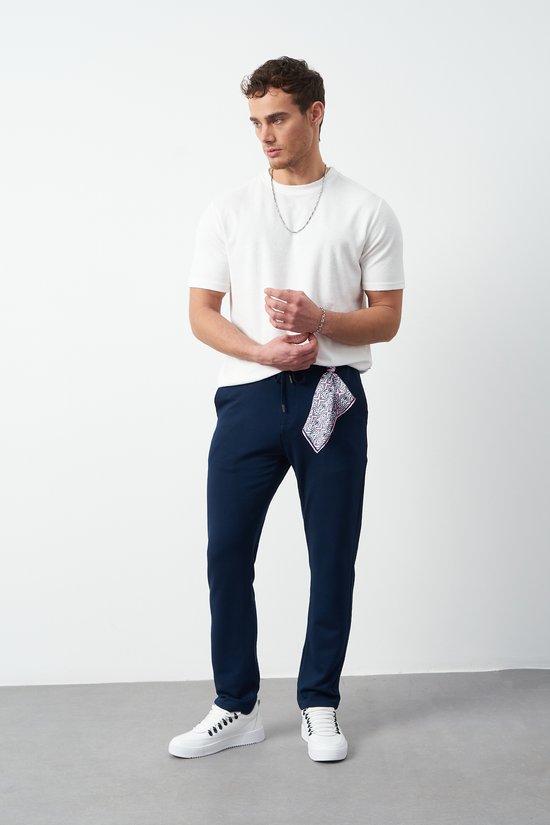 Stretch Modal Fabric Regular Fit Men's Trousers
