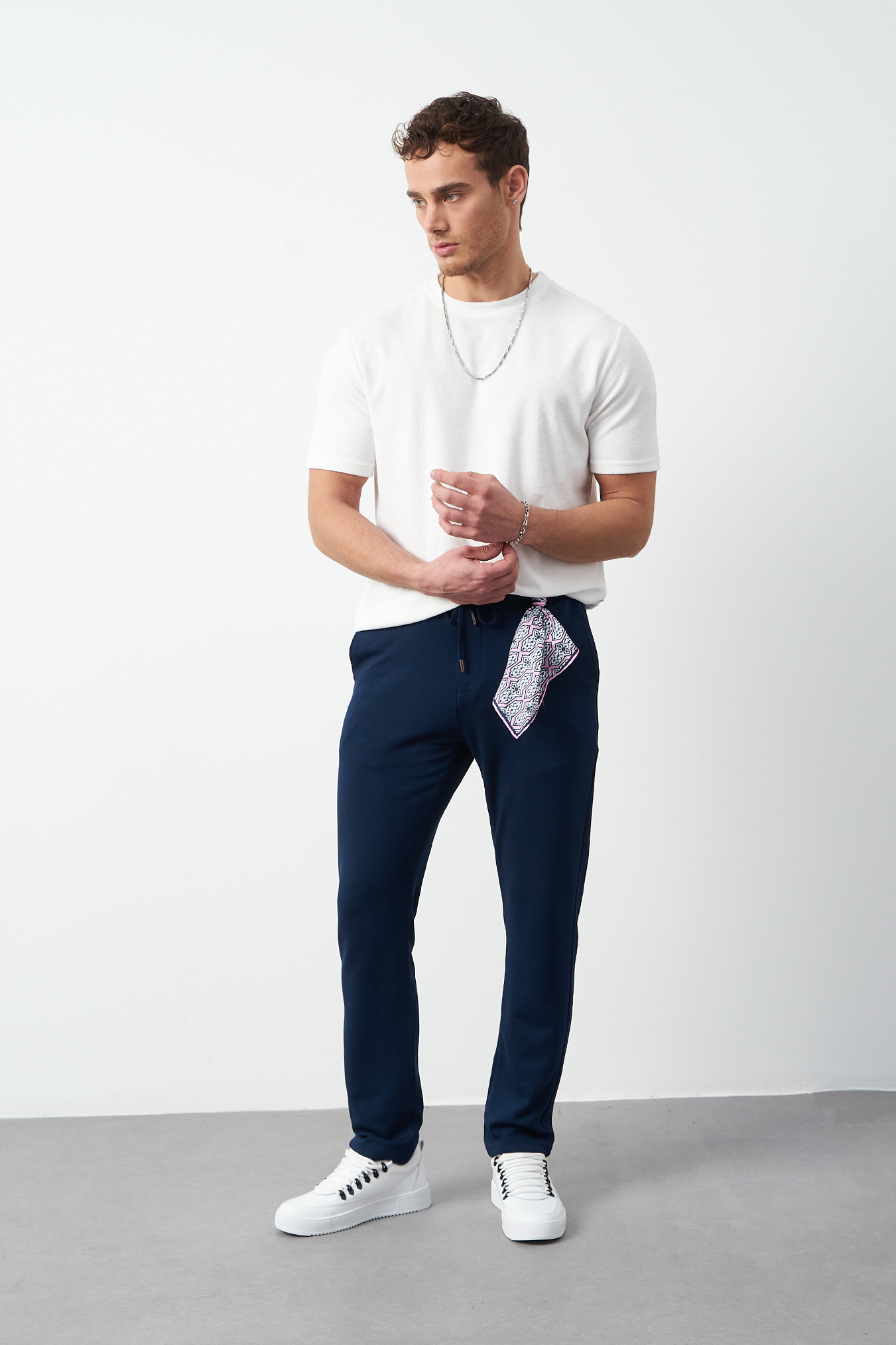Stretch Modal Fabric Regular Fit Men's Trousers