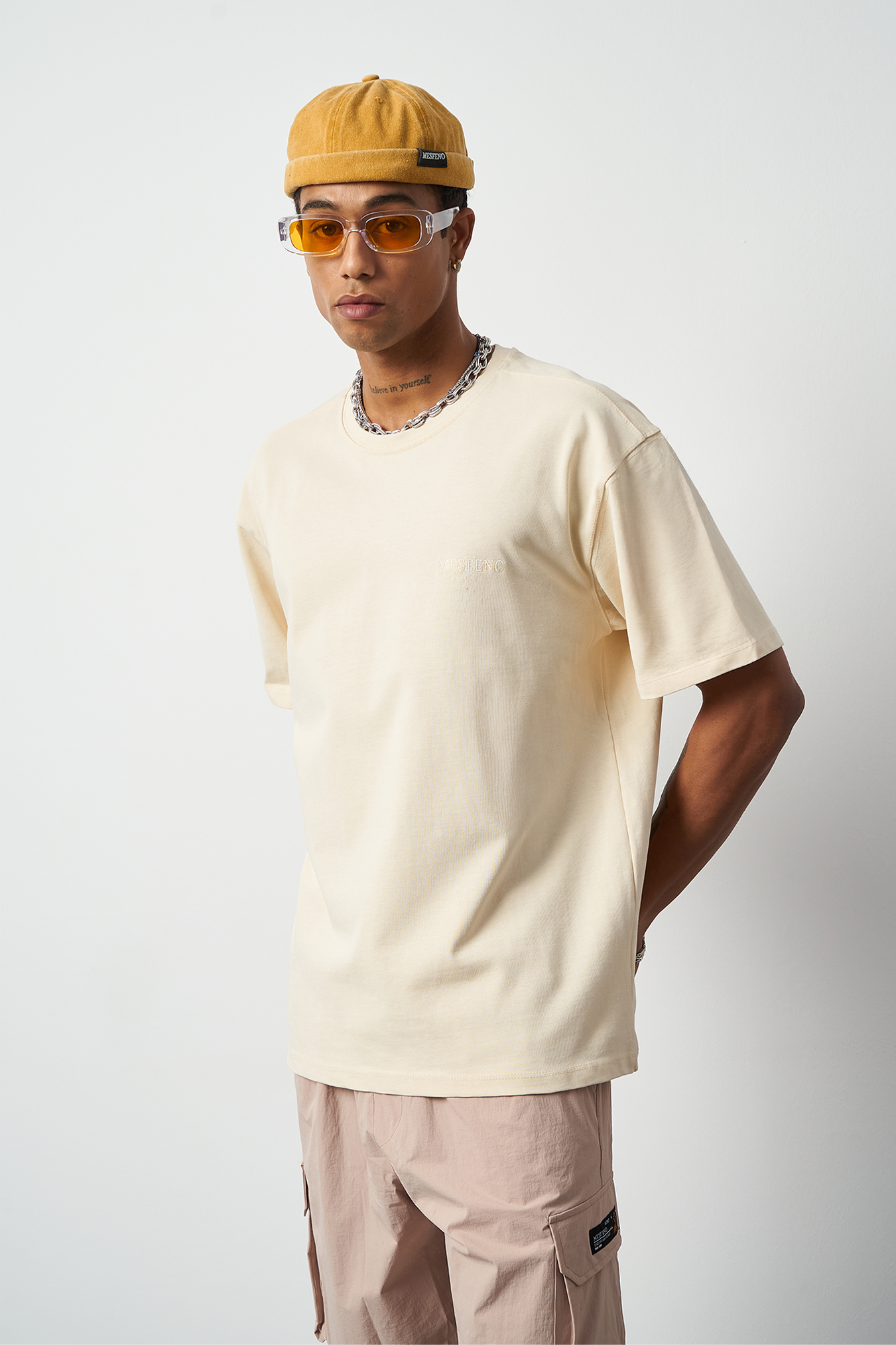 Distressed Washed Boxy Fit Premium T-Shirt