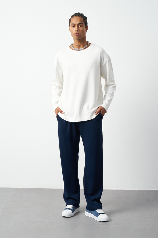 Stretch Modal Fabric Baggy Men's Pants