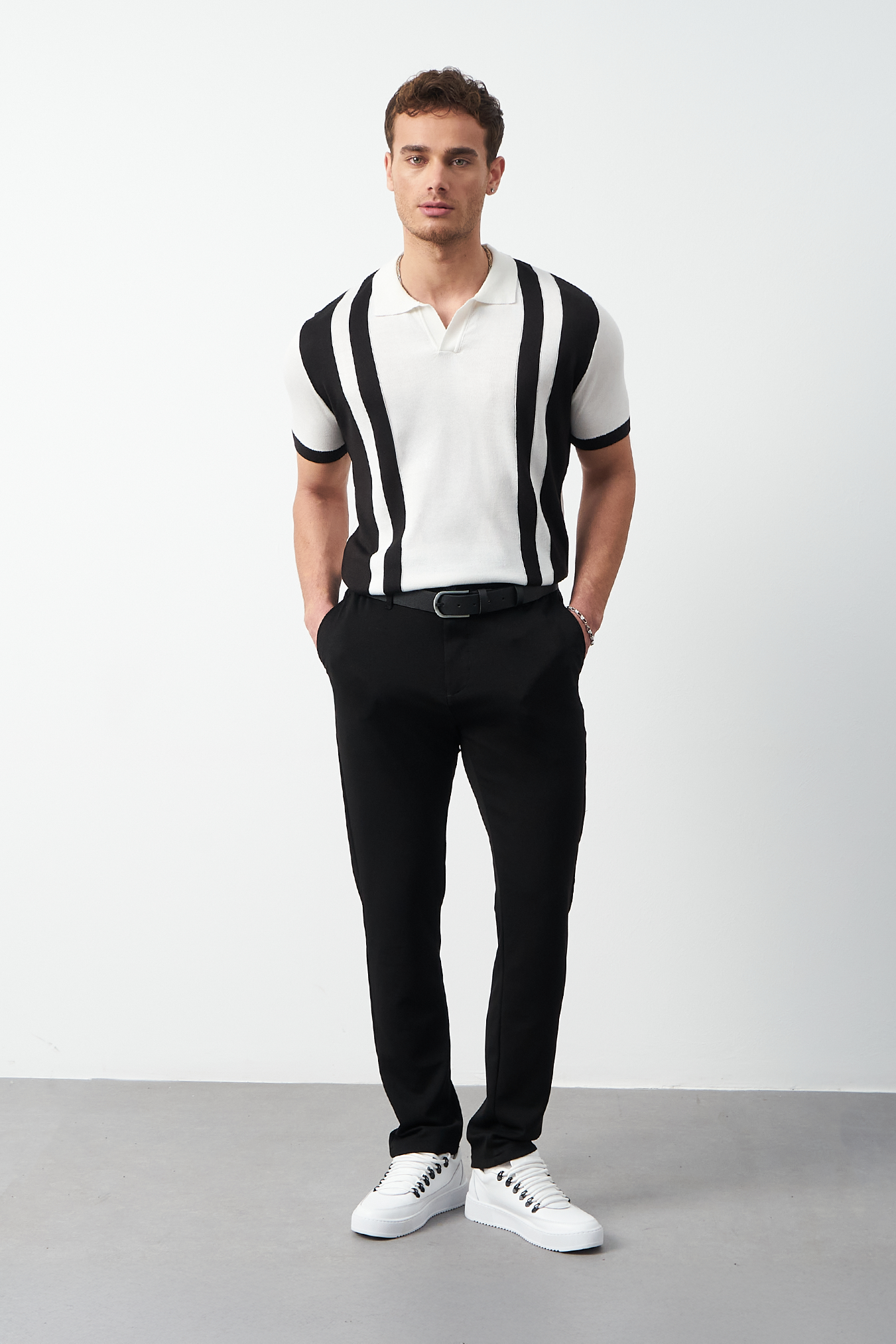Stretch Modal Fabric Regular Fit Men's Trousers