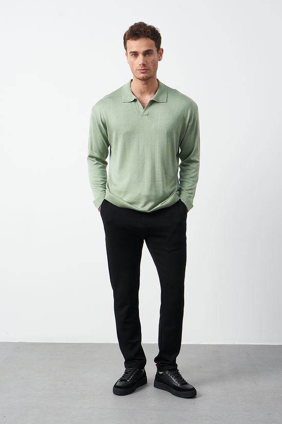 Long Sleeve Oversized Fine Knit Men’s Sweater