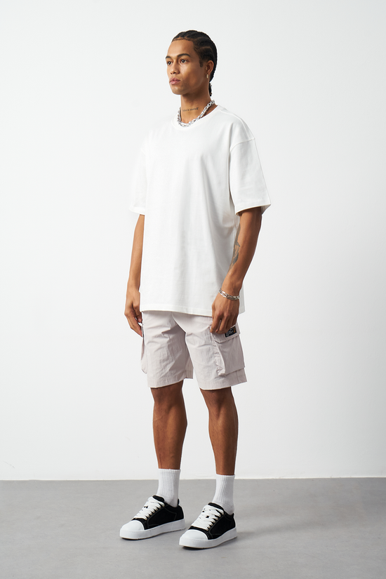 Oversized Stitch Detailed Premium Basic T-Shirt