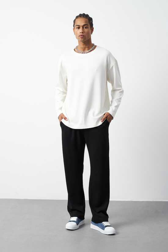Stretch Modal Fabric Baggy Men's Pants