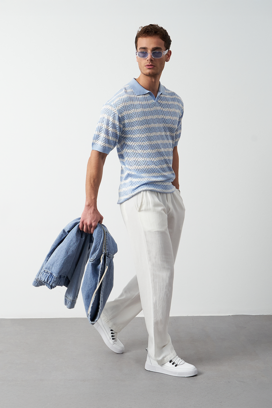 Washed Linen Baggy Men's Pants