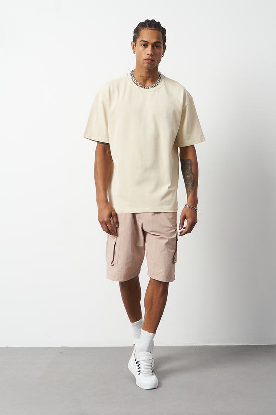 Distressed Washed Boxy Fit Premium T-Shirt