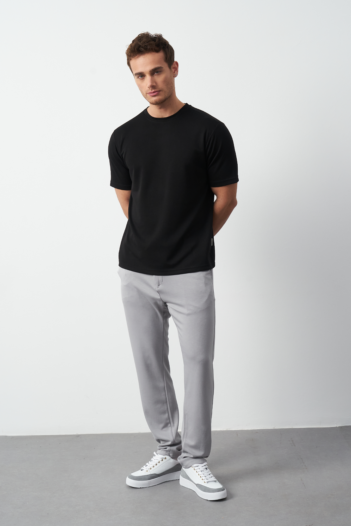 Modal Fabric Regular Fit Crew Neck T-Shirt