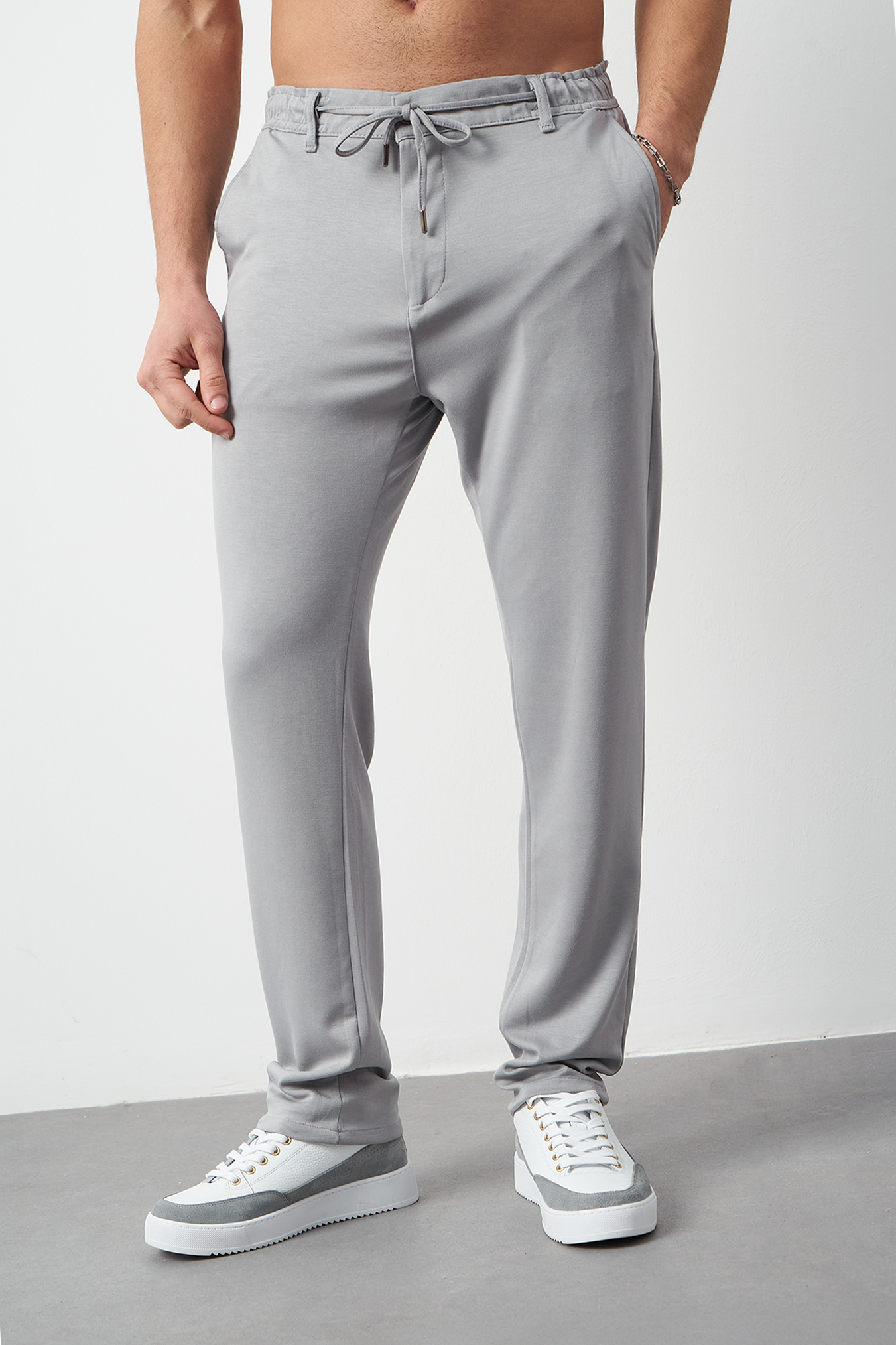 Stretch Modal Fabric Regular Fit Men's Trousers