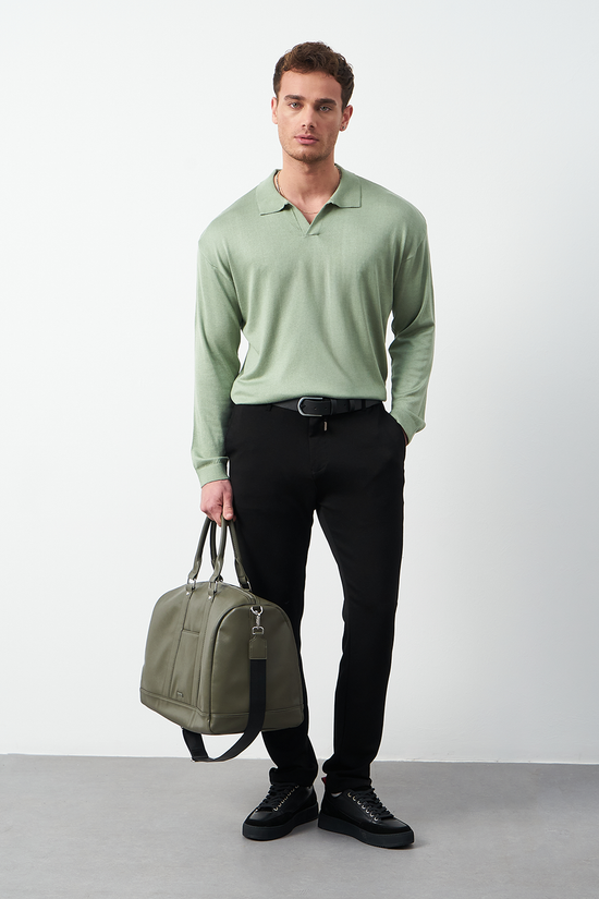 Long Sleeve Oversized Fine Knit Men’s Sweater