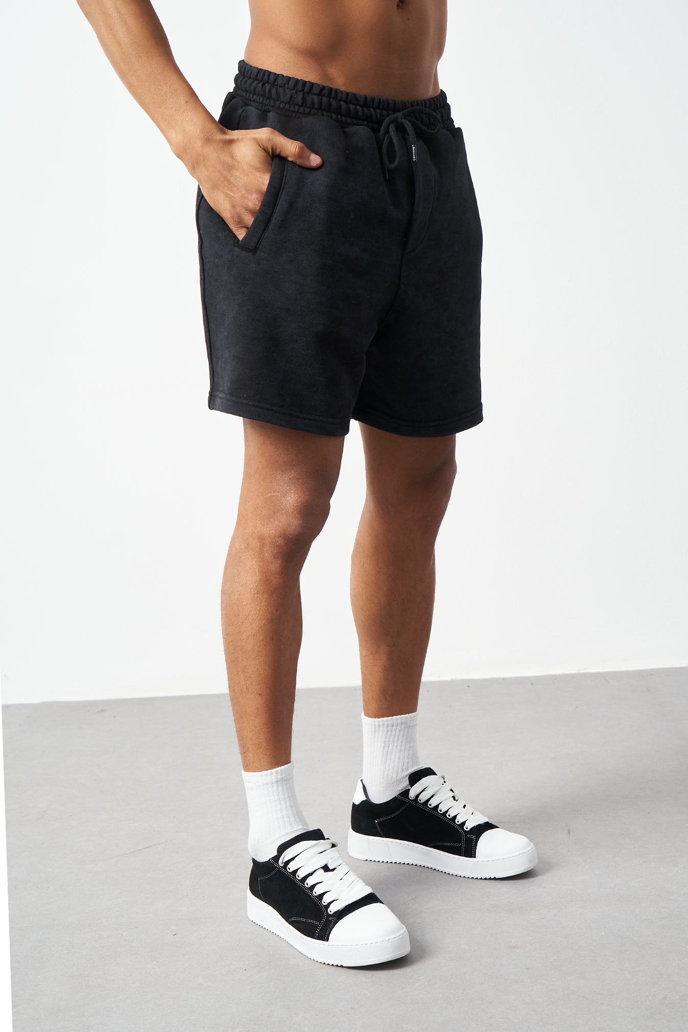3-Ply Effect Washed Bermuda Men's Shorts