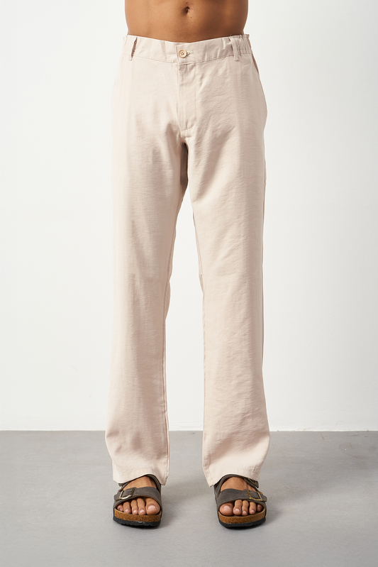 Suede Patterned Modal Baggy Men's Pants