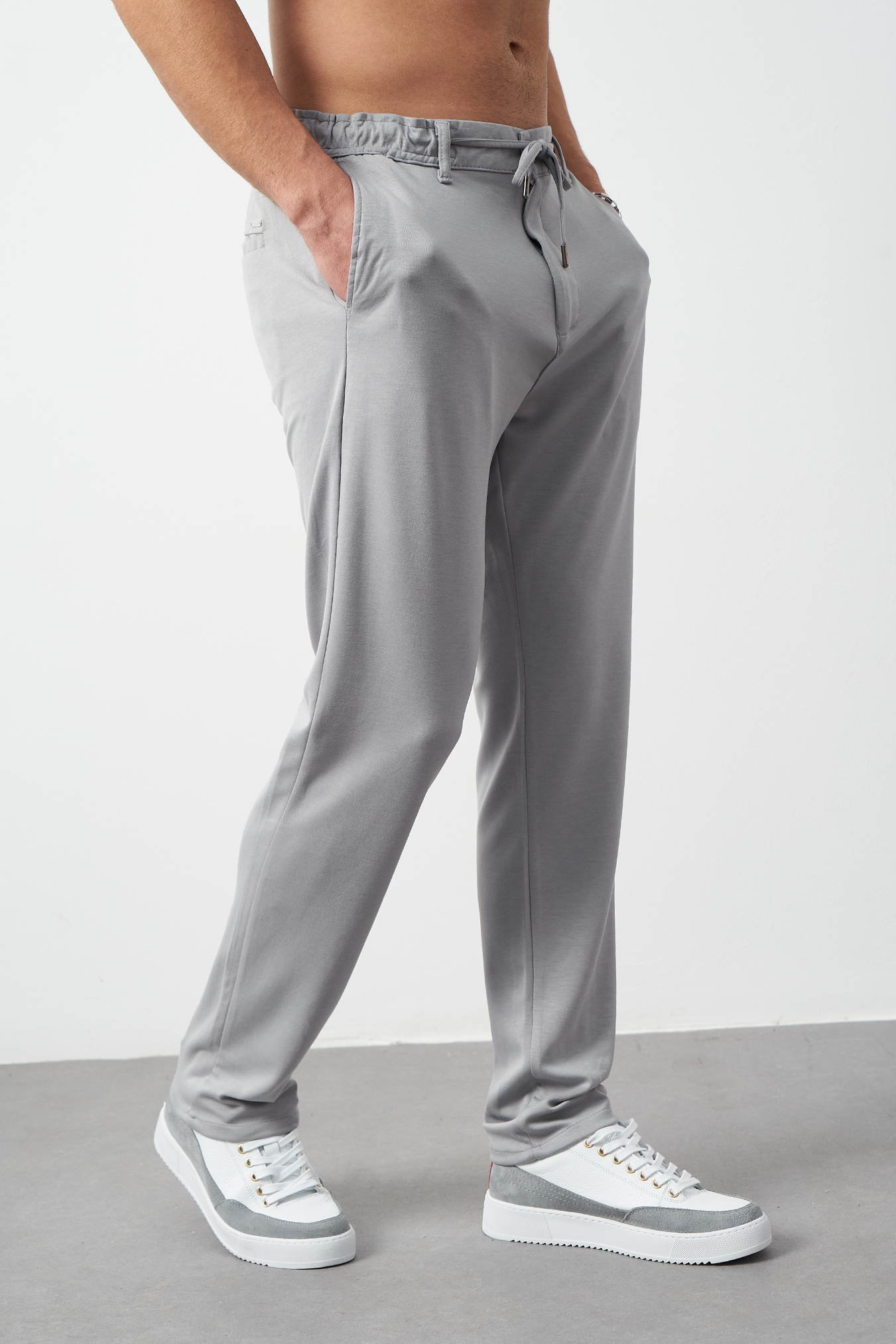 Stretch Modal Fabric Regular Fit Men's Trousers