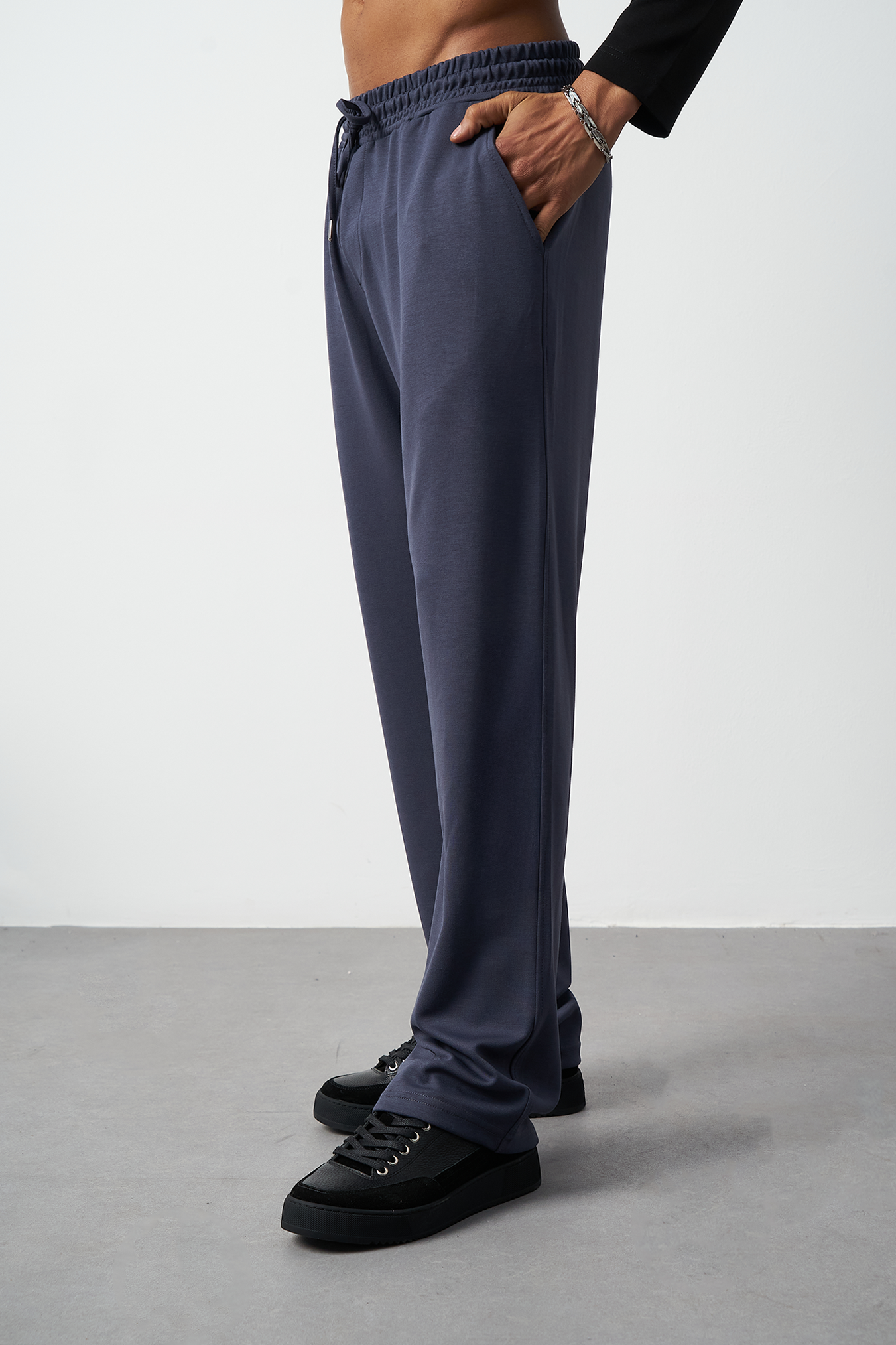 Stretch Modal Fabric Baggy Men's Pants
