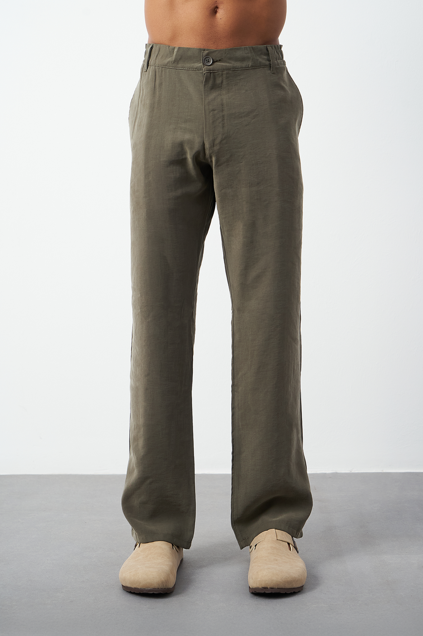 Suede Patterned Modal Baggy Men's Pants