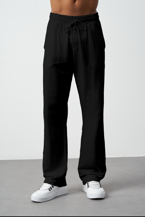 Washed Linen Baggy Men's Pants