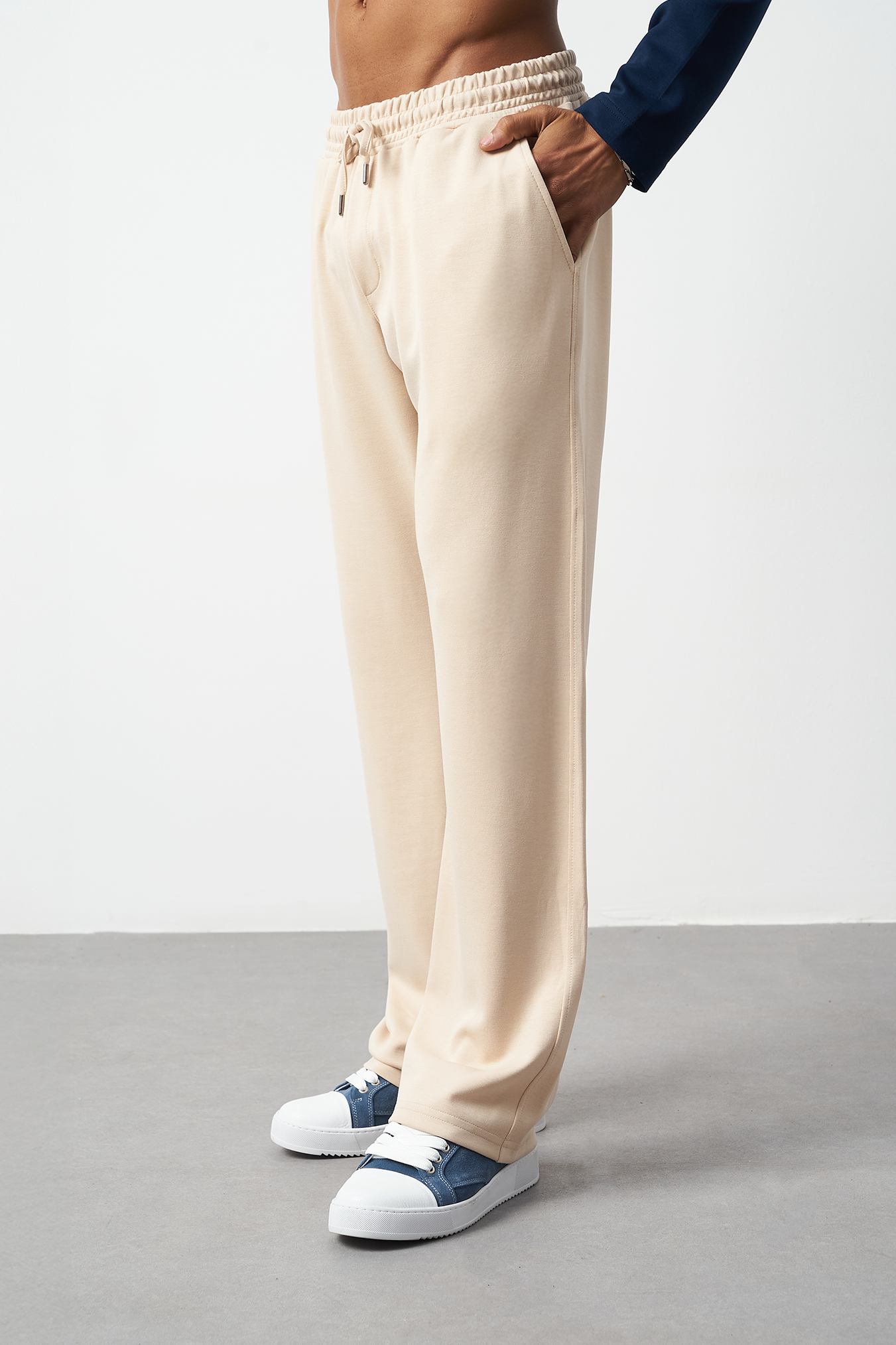 Stretch Modal Fabric Baggy Men's Pants