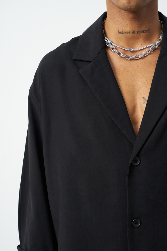Suede Patterned Modal Thick Fabric Men's Shirt