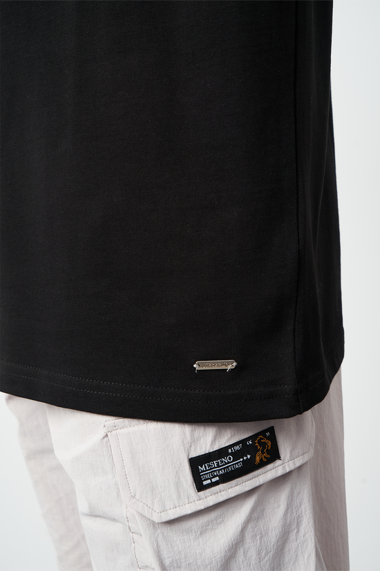 Oversized Stitch Detailed Premium Basic T-Shirt