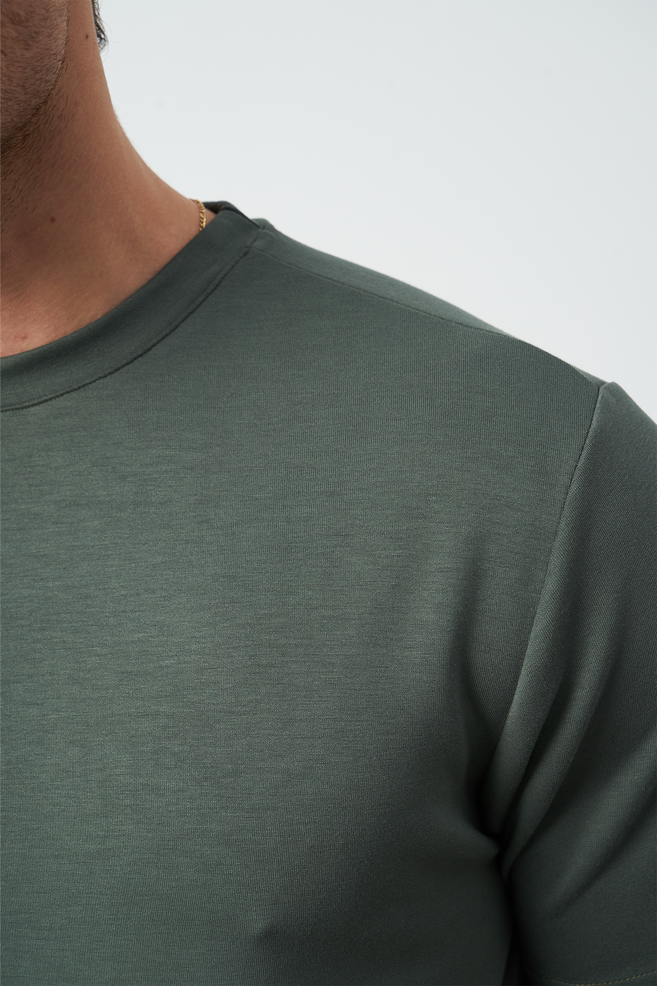 Modal Fabric Regular Fit Crew Neck T-Shirt