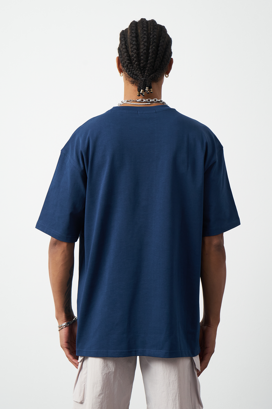 Oversized Stitch Detailed Premium Basic T-Shirt