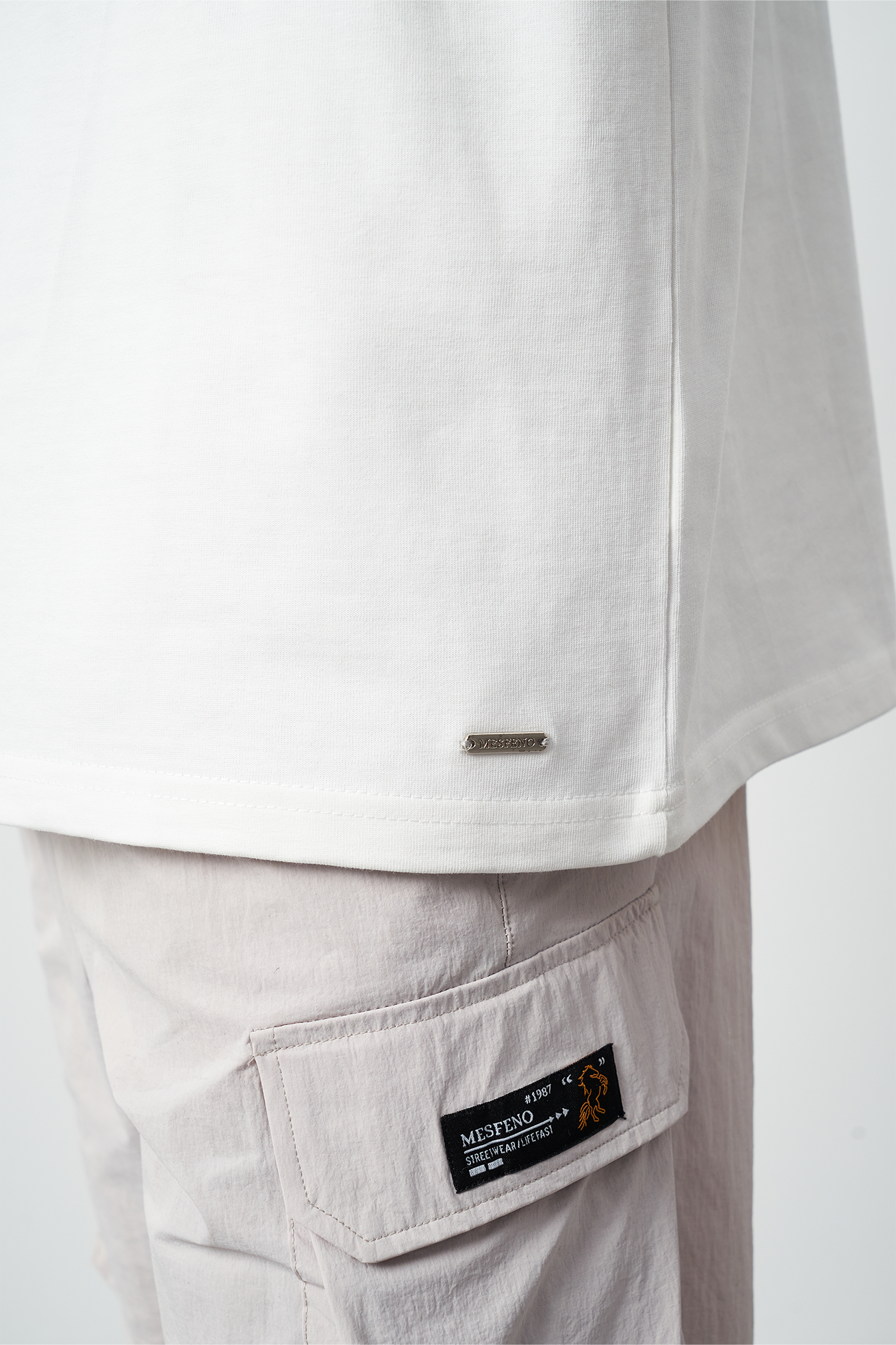 Oversized Stitch Detailed Premium Basic T-Shirt