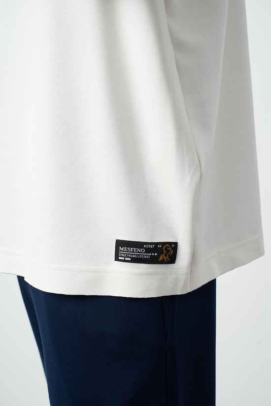 Oversized Long Sleeve Stretch Modal Men's T-Shirt