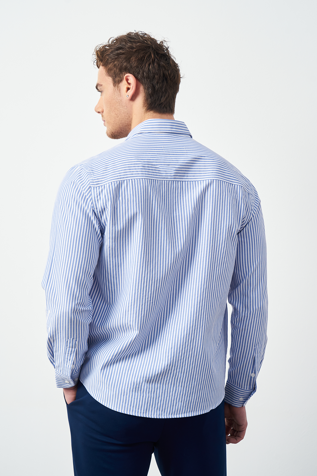 Striped Dress Shirt - Relaxed Fit Premium Design