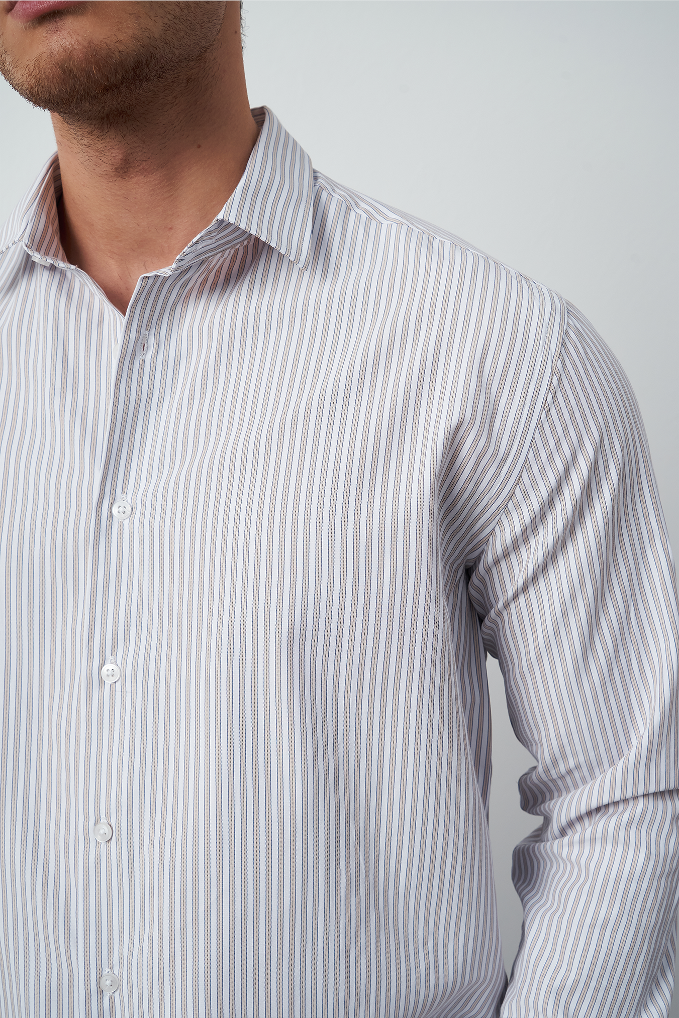 Striped Dress Shirt - Relaxed Fit Premium Design