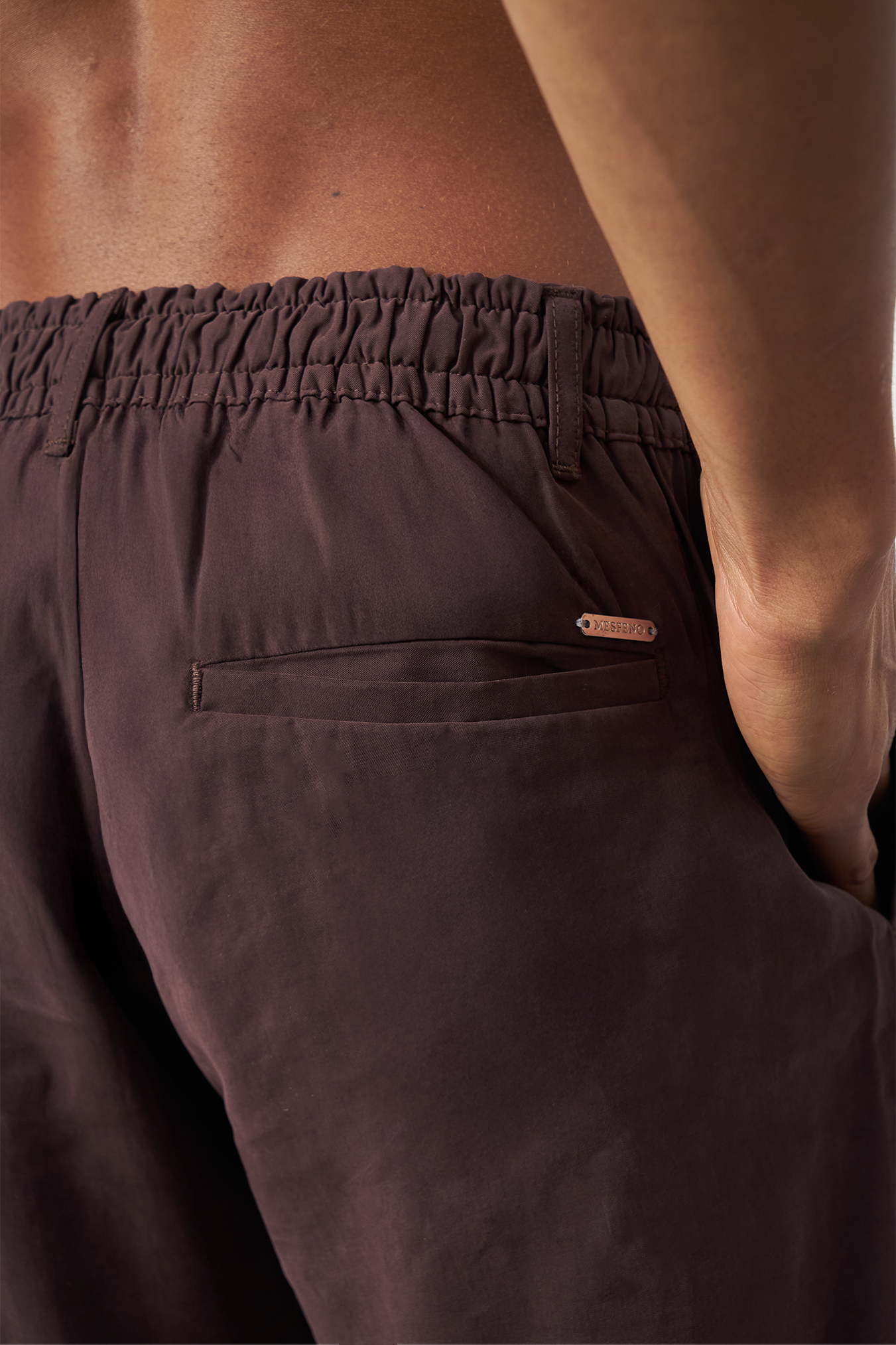 Suede Patterned Modal Baggy Men's Pants