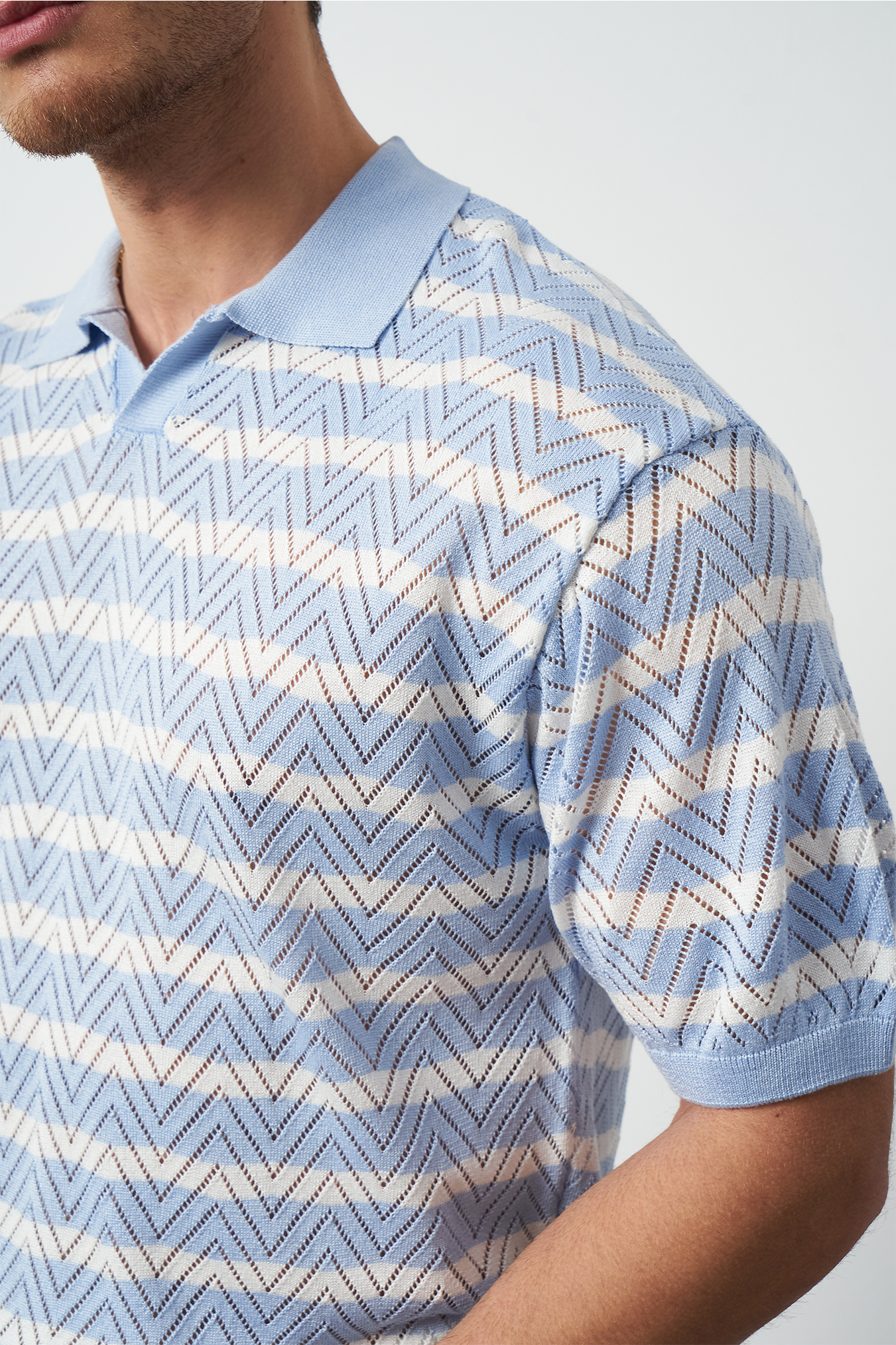 Striped Regular Fit Fine Knit Men's T-Shirt