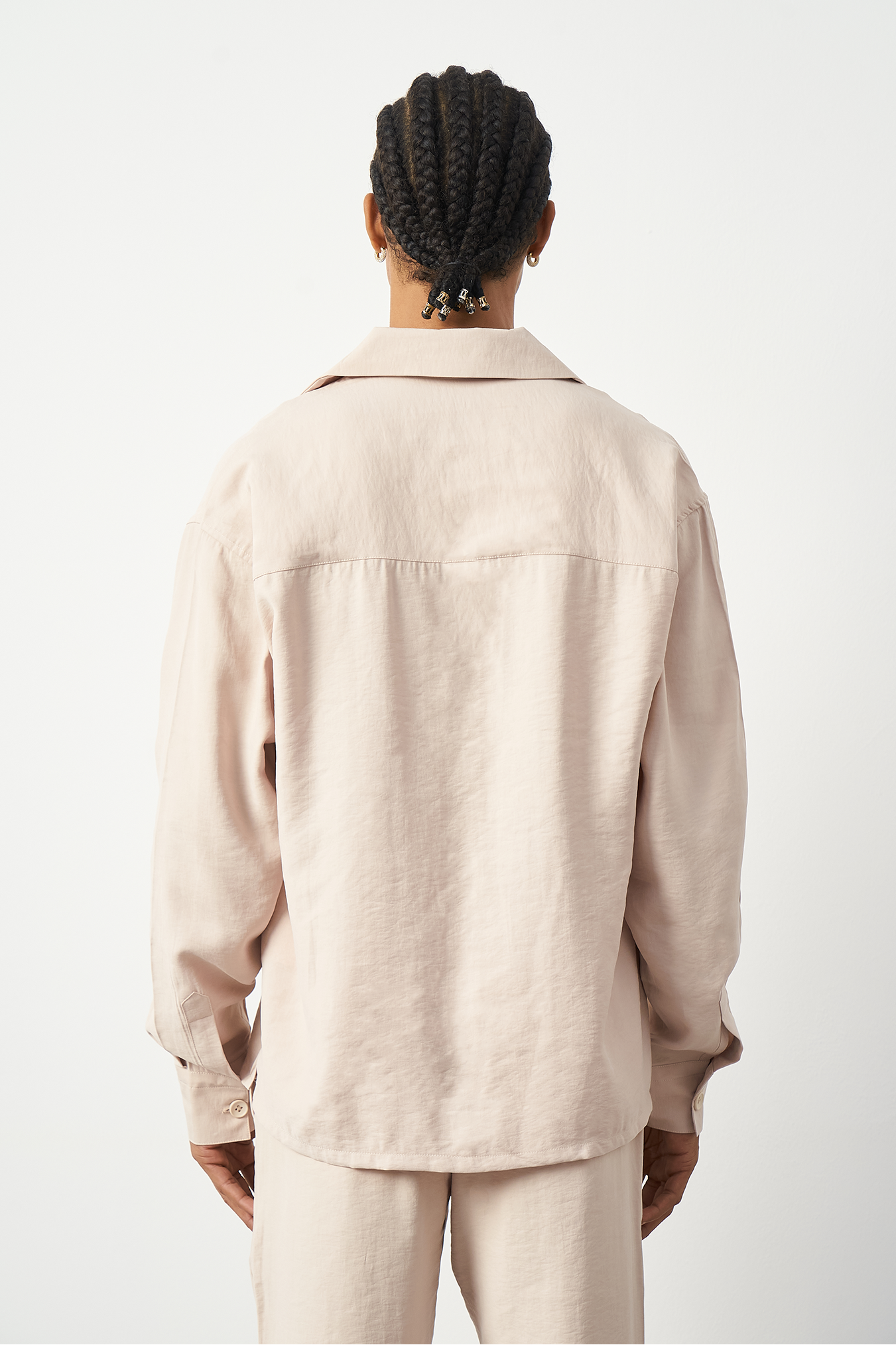 Suede Patterned Modal Thick Fabric Men's Shirt