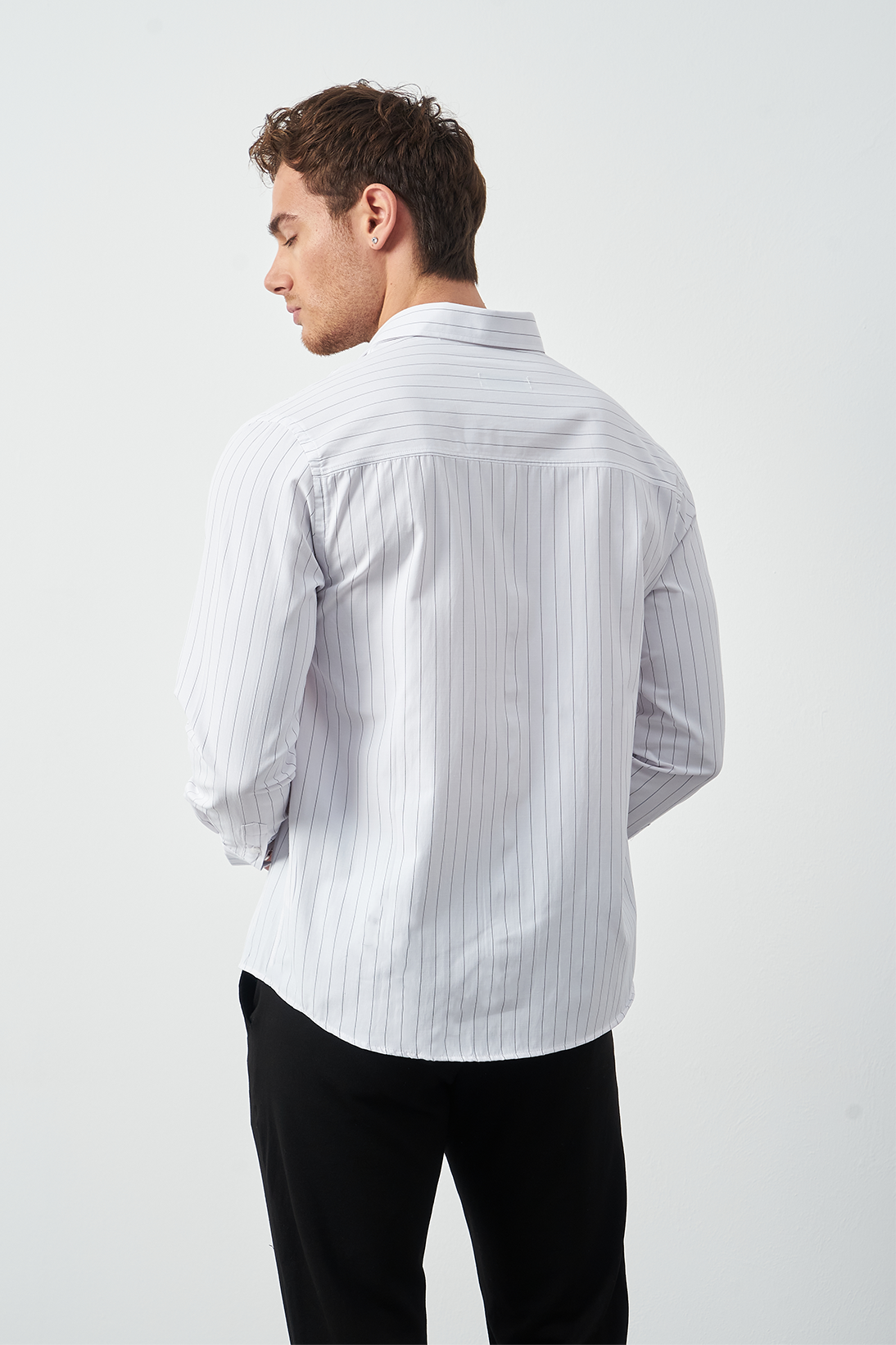Boxy Fit Striped Men's Shirt