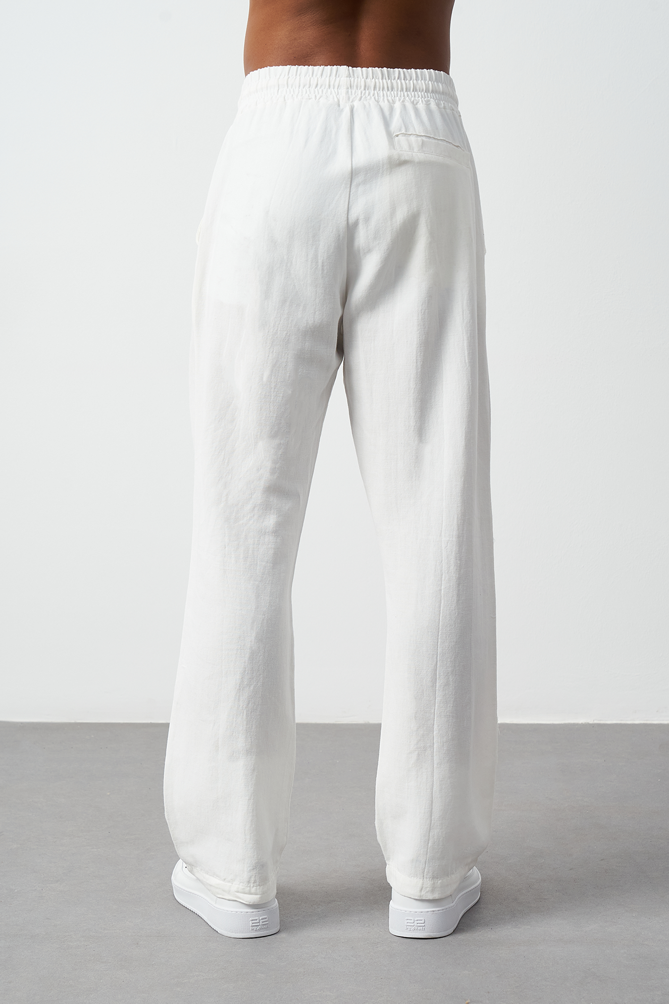 Washed Linen Baggy Men's Pants
