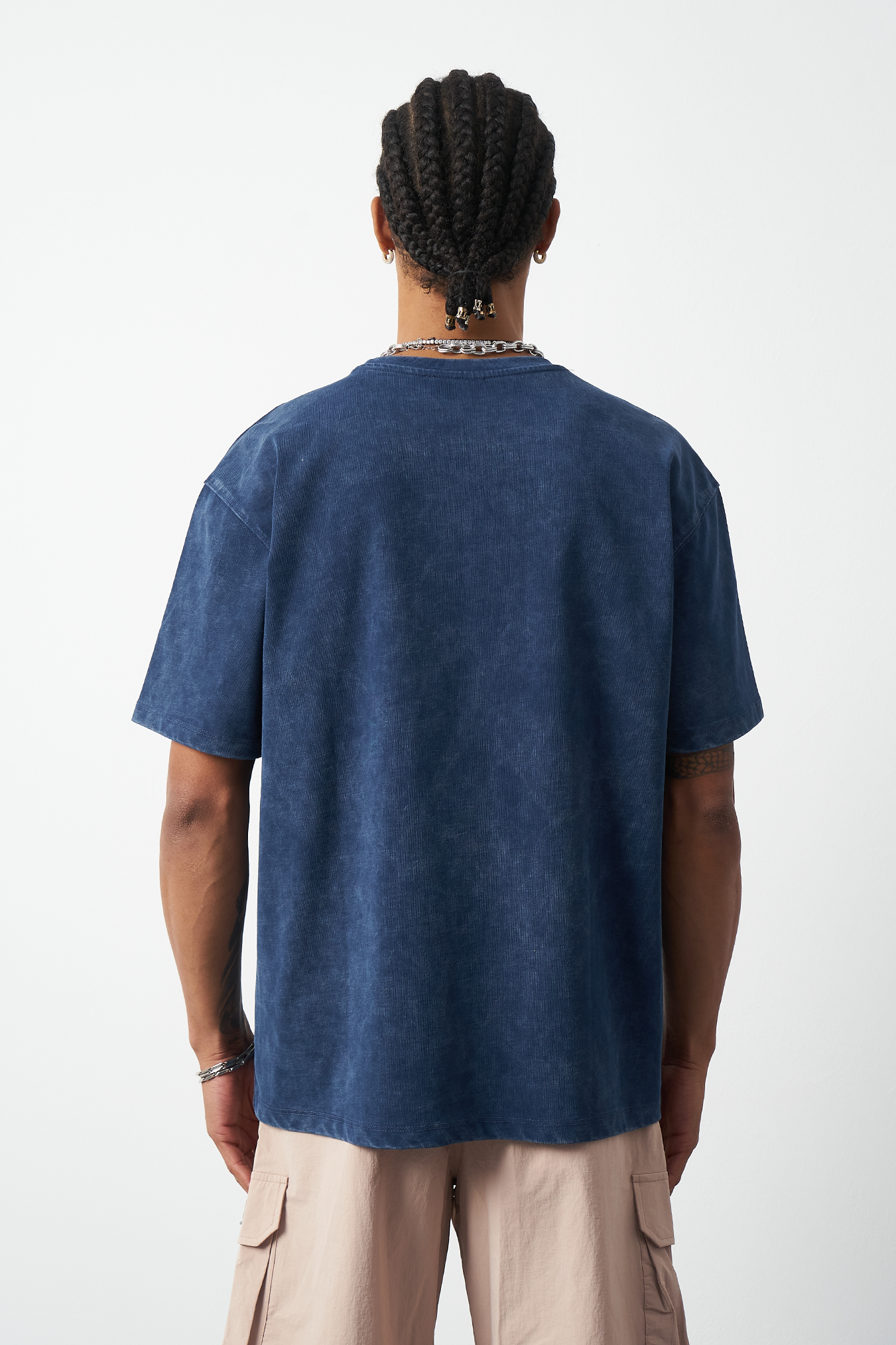 Distressed Washed Boxy Fit Premium T-Shirt