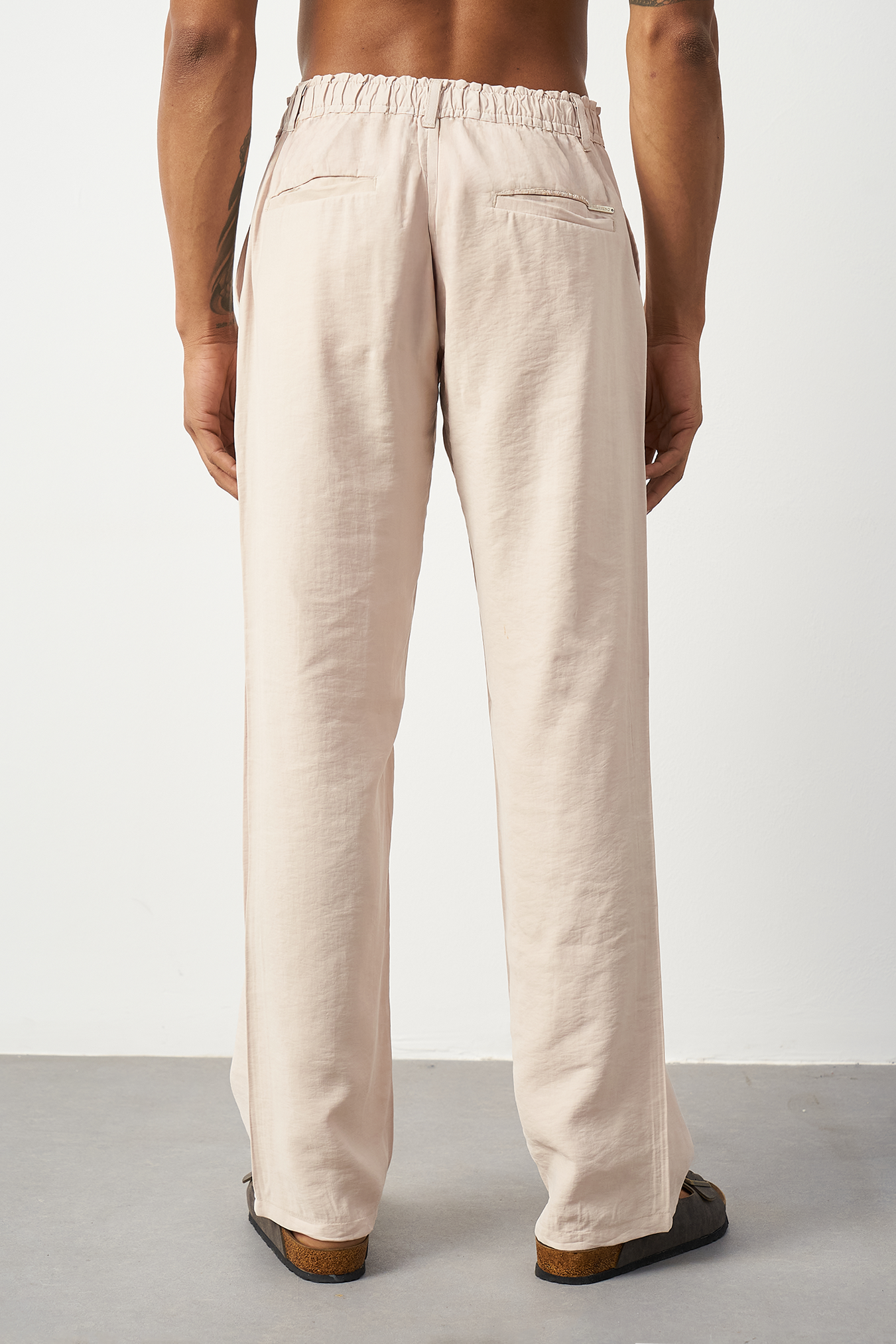 Suede Patterned Modal Baggy Men's Pants