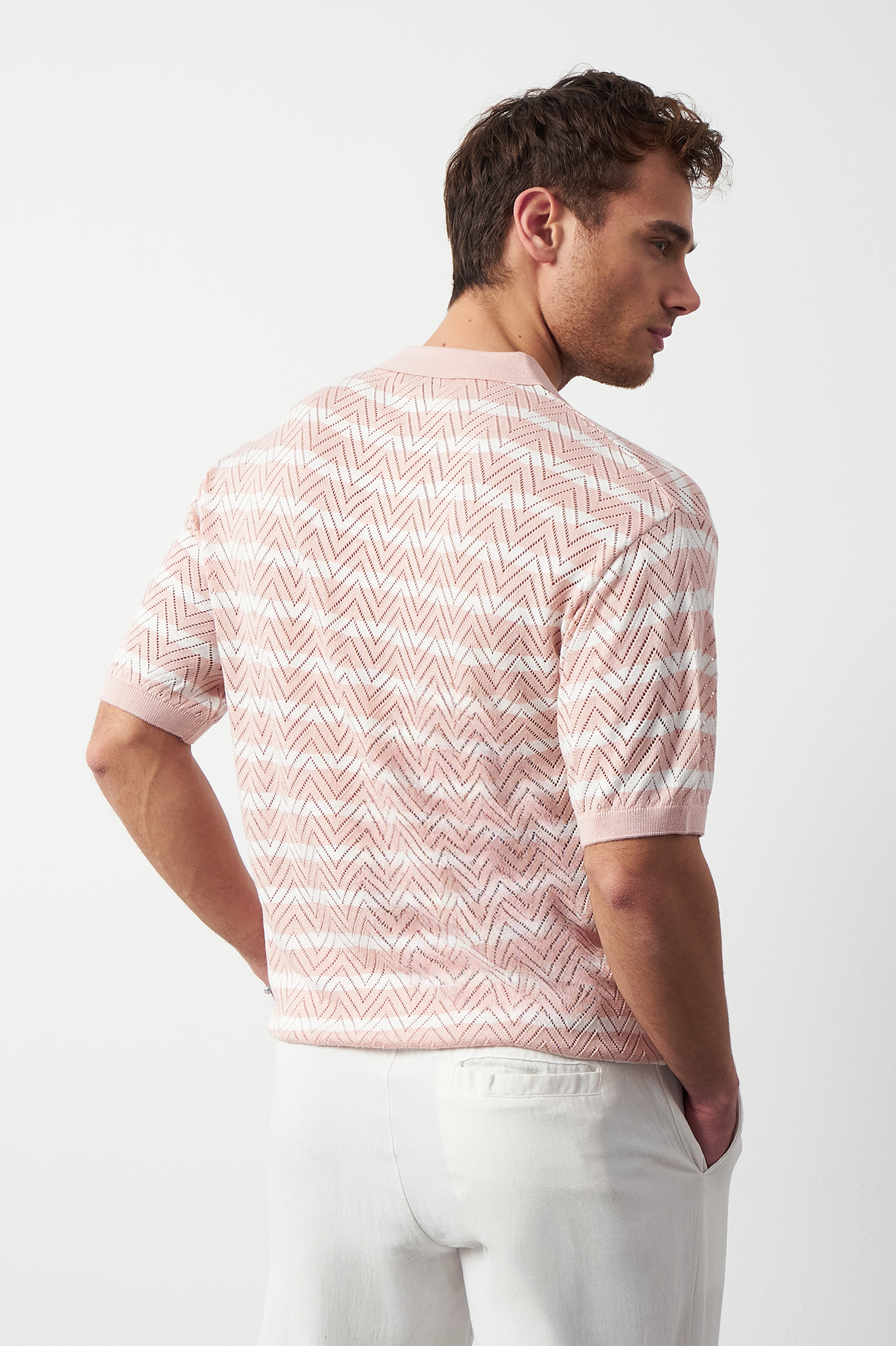 Striped Regular Fit Fine Knit Men's T-Shirt