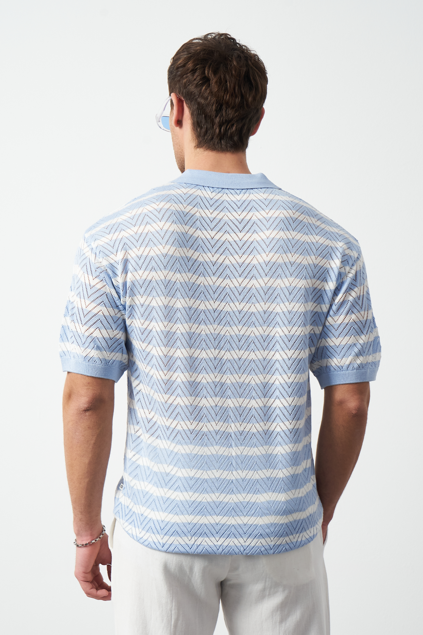 Striped Regular Fit Fine Knit Men's T-Shirt