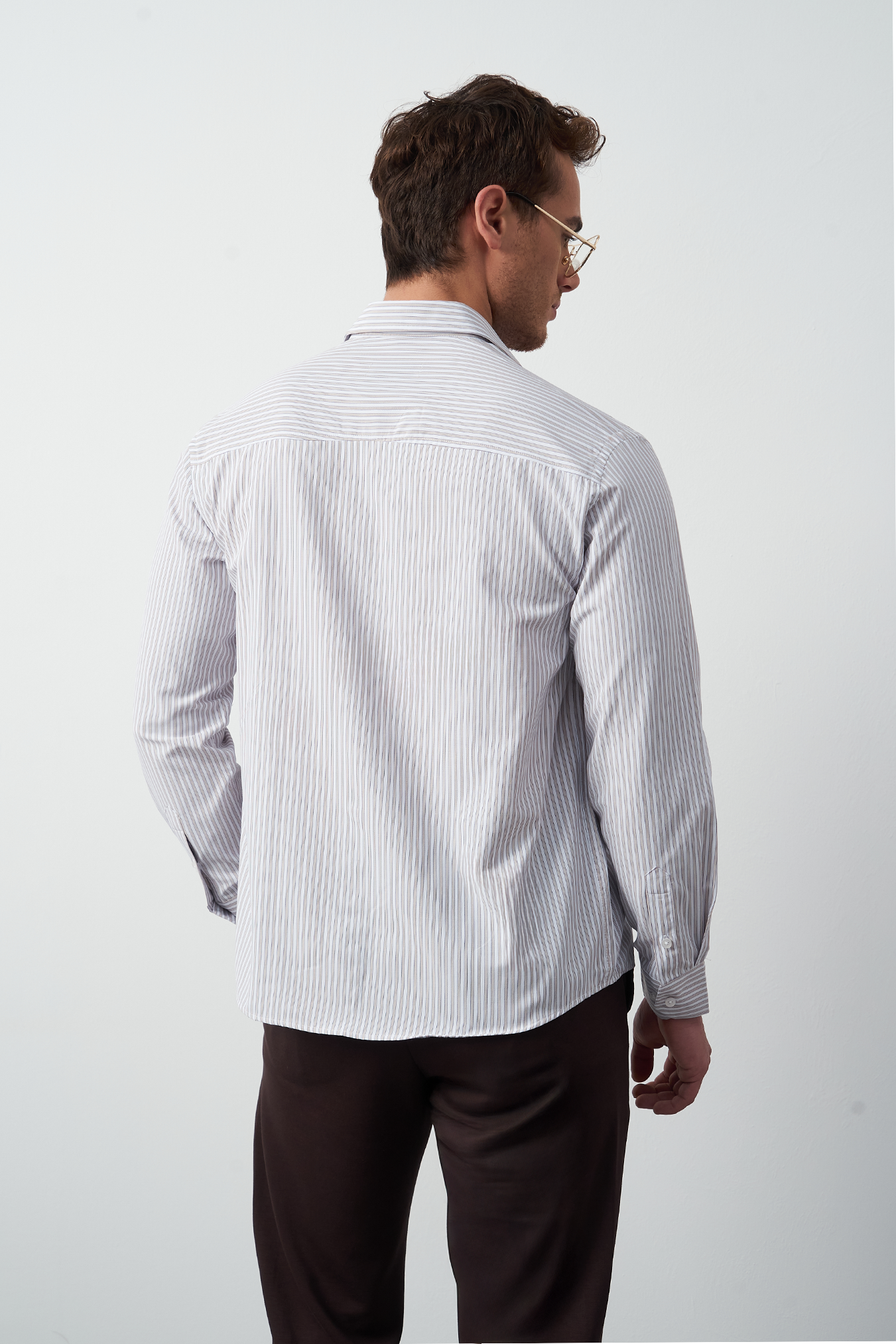 Striped Dress Shirt - Relaxed Fit Premium Design