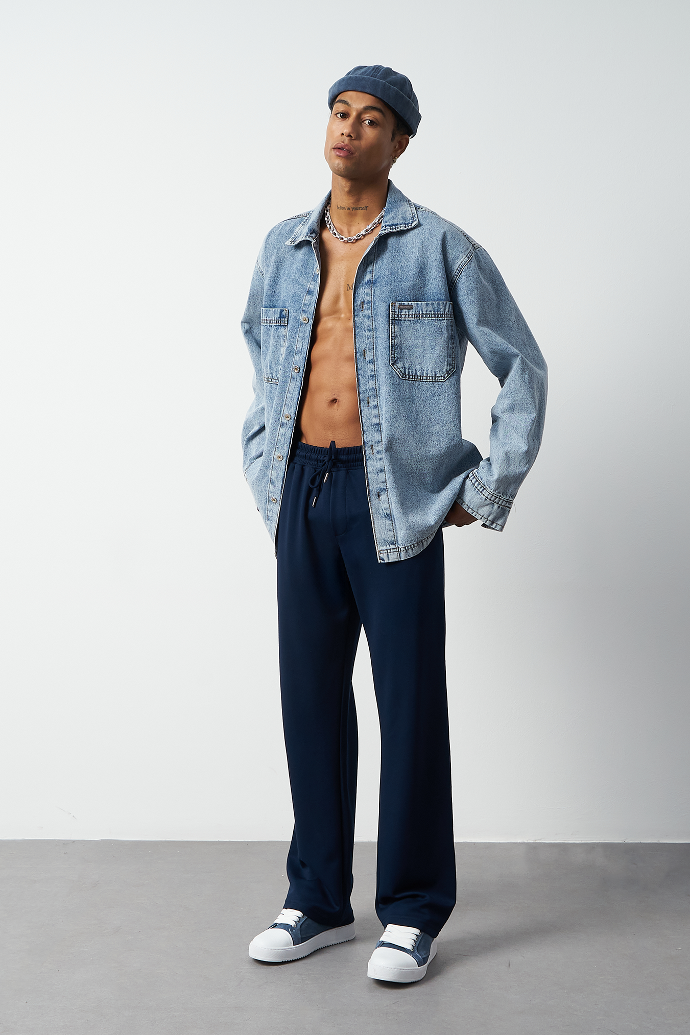 Stretch Modal Fabric Baggy Men's Pants