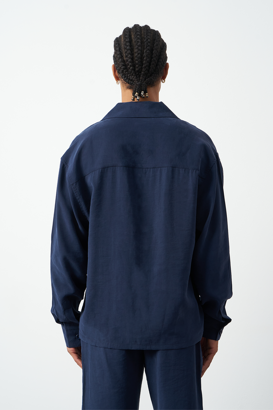 Suede Patterned Modal Thick Fabric Men's Shirt