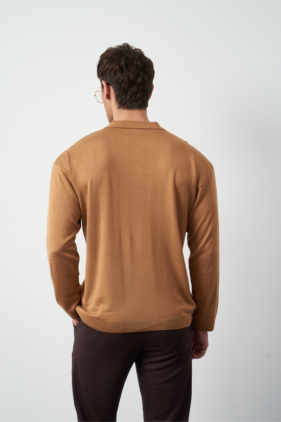 Long Sleeve Oversized Fine Knit Men’s Sweater