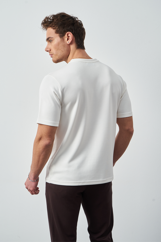 Modal Fabric Regular Fit Crew Neck T-Shirt