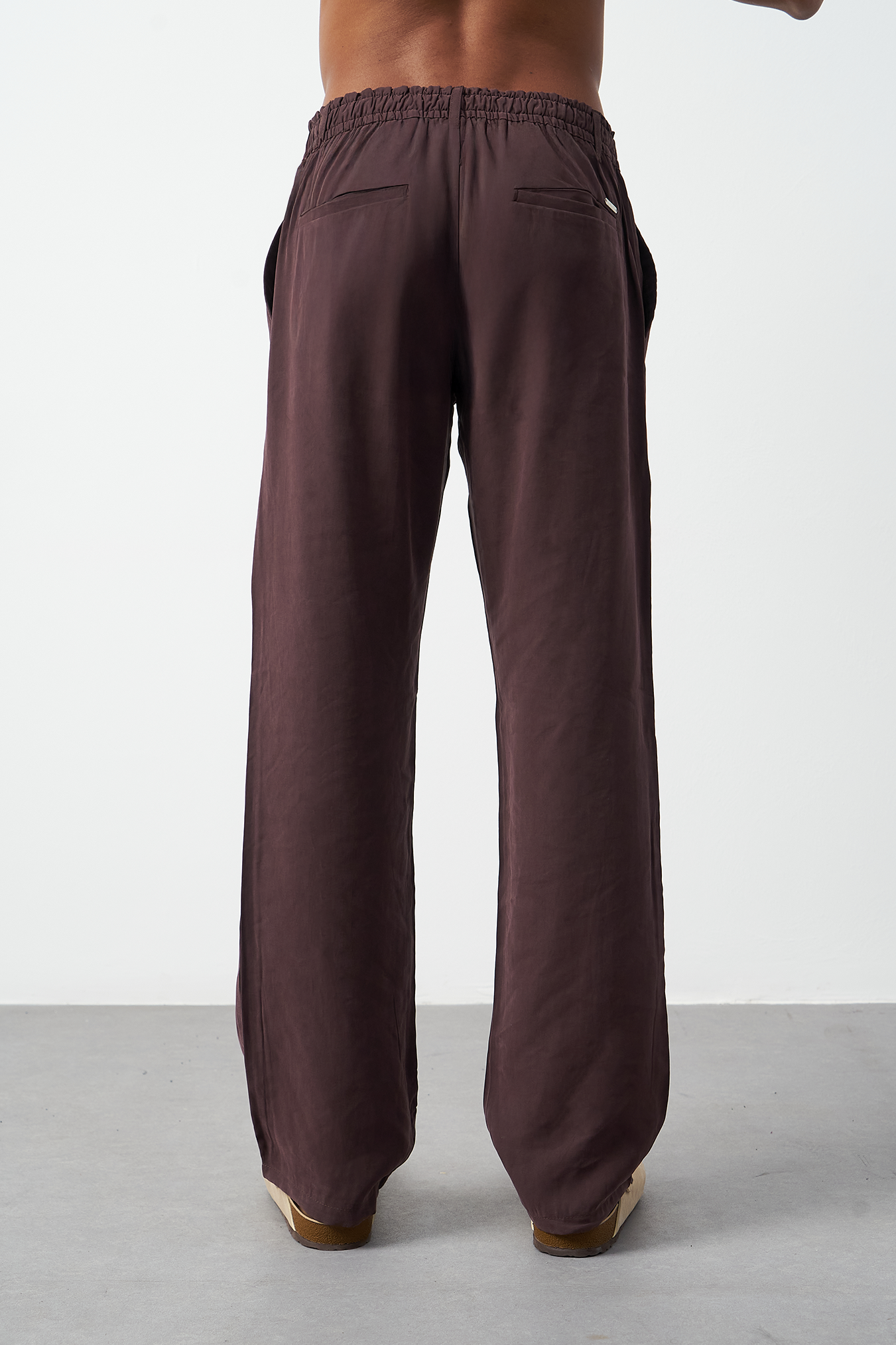 Suede Patterned Modal Baggy Men's Pants