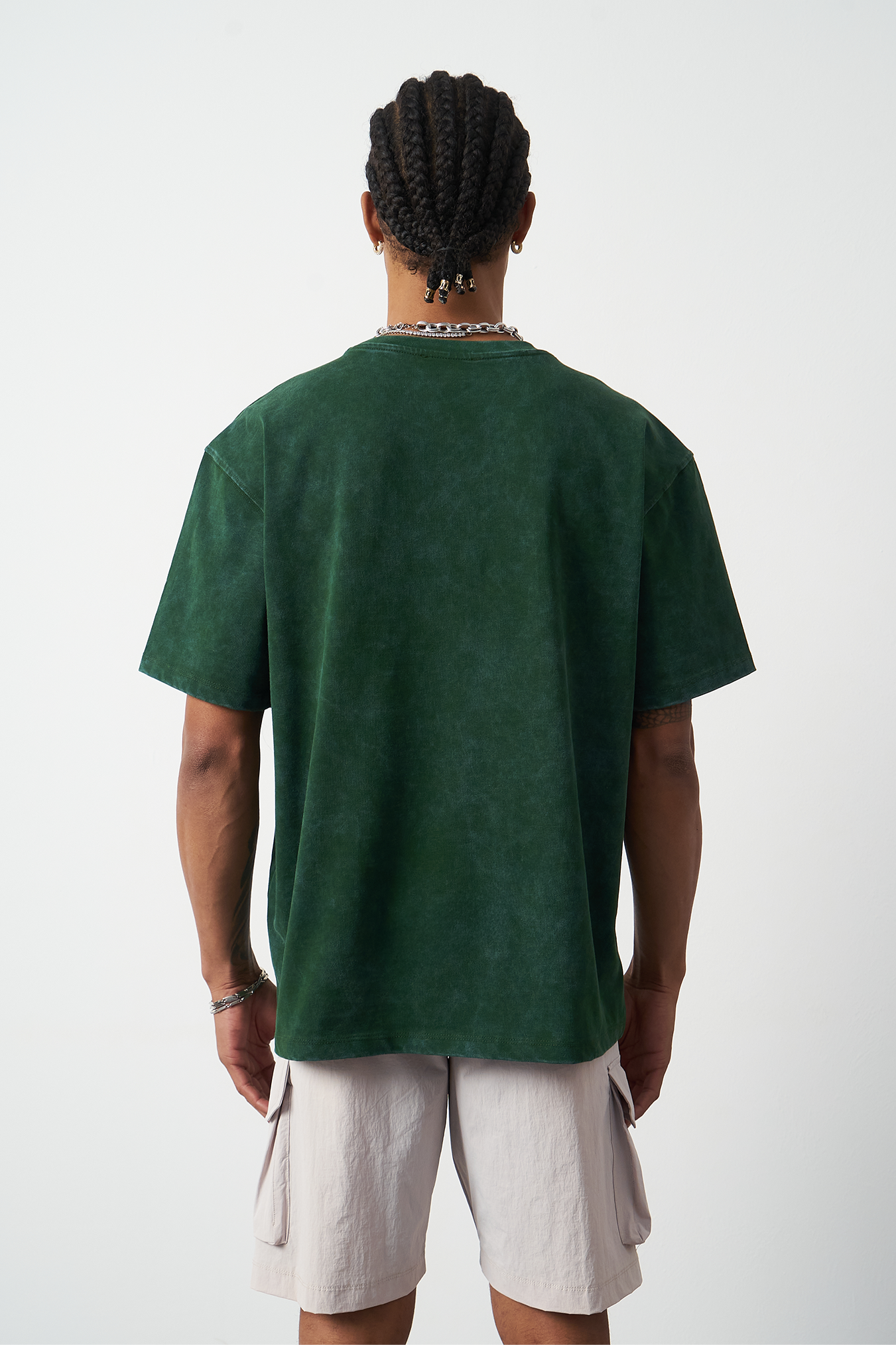 Distressed Washed Boxy Fit Premium T-Shirt