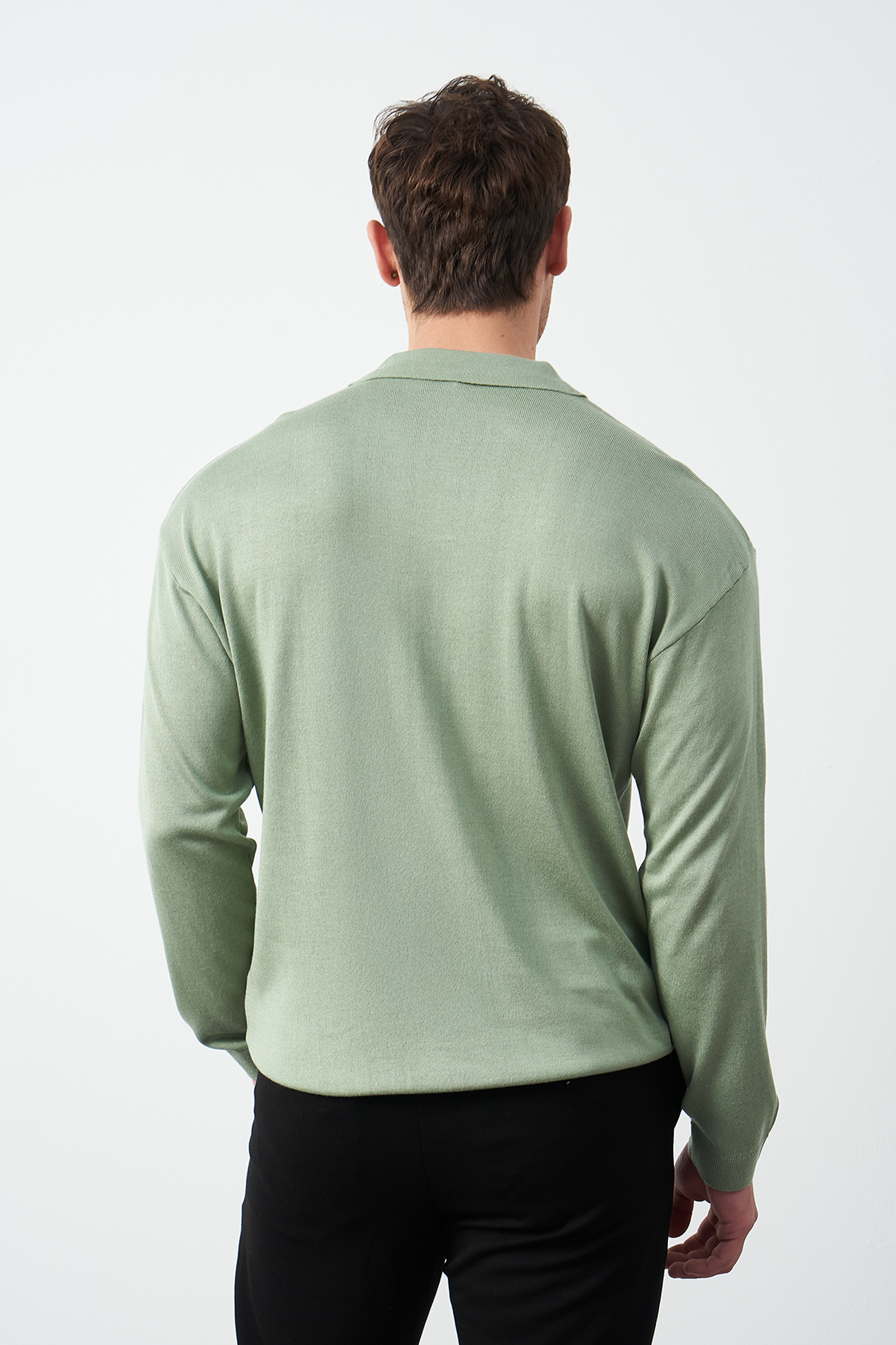 Long Sleeve Oversized Fine Knit Men’s Sweater