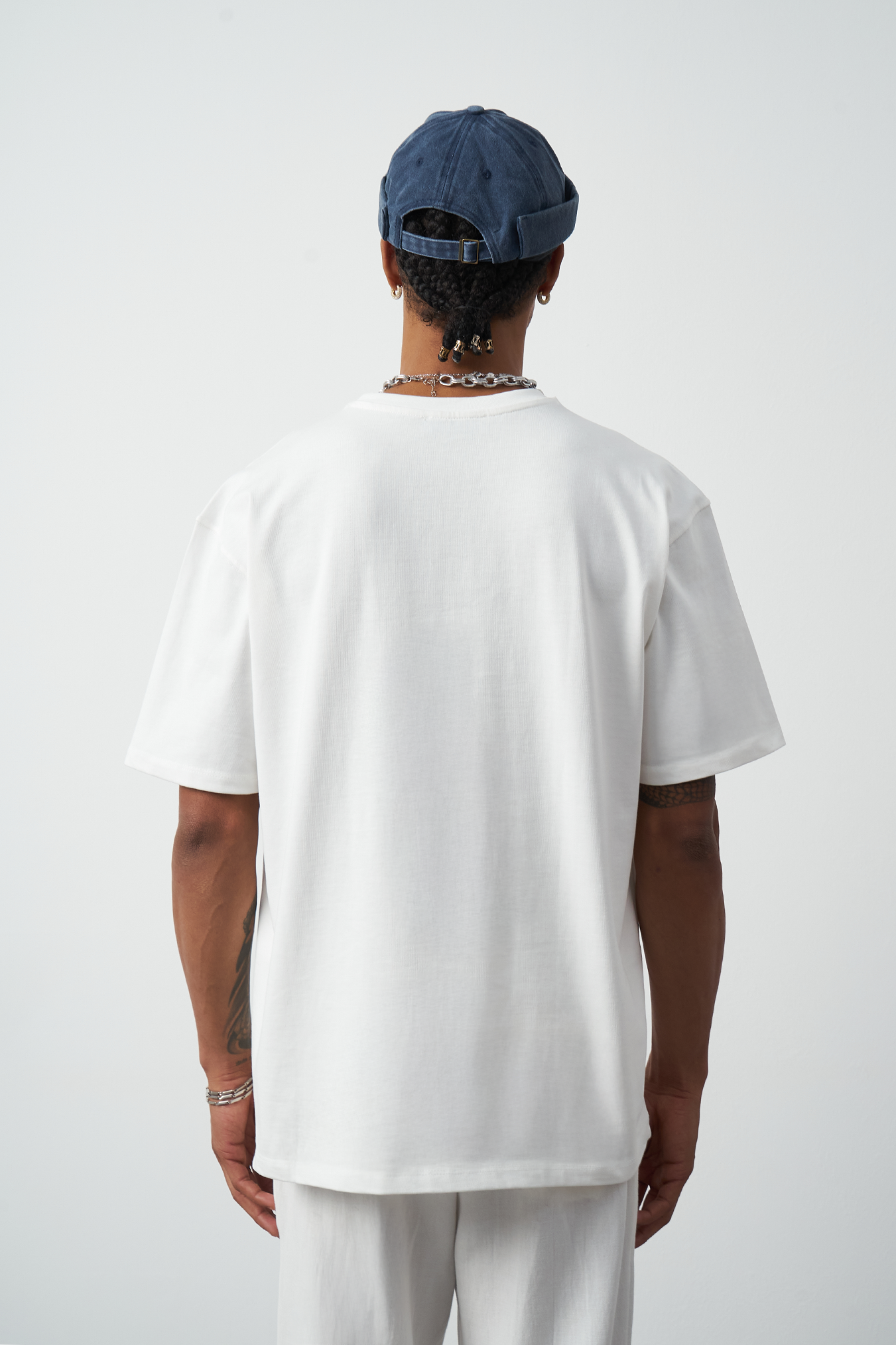 Front Printed Boxy Fit Crew Neck T-Shirt