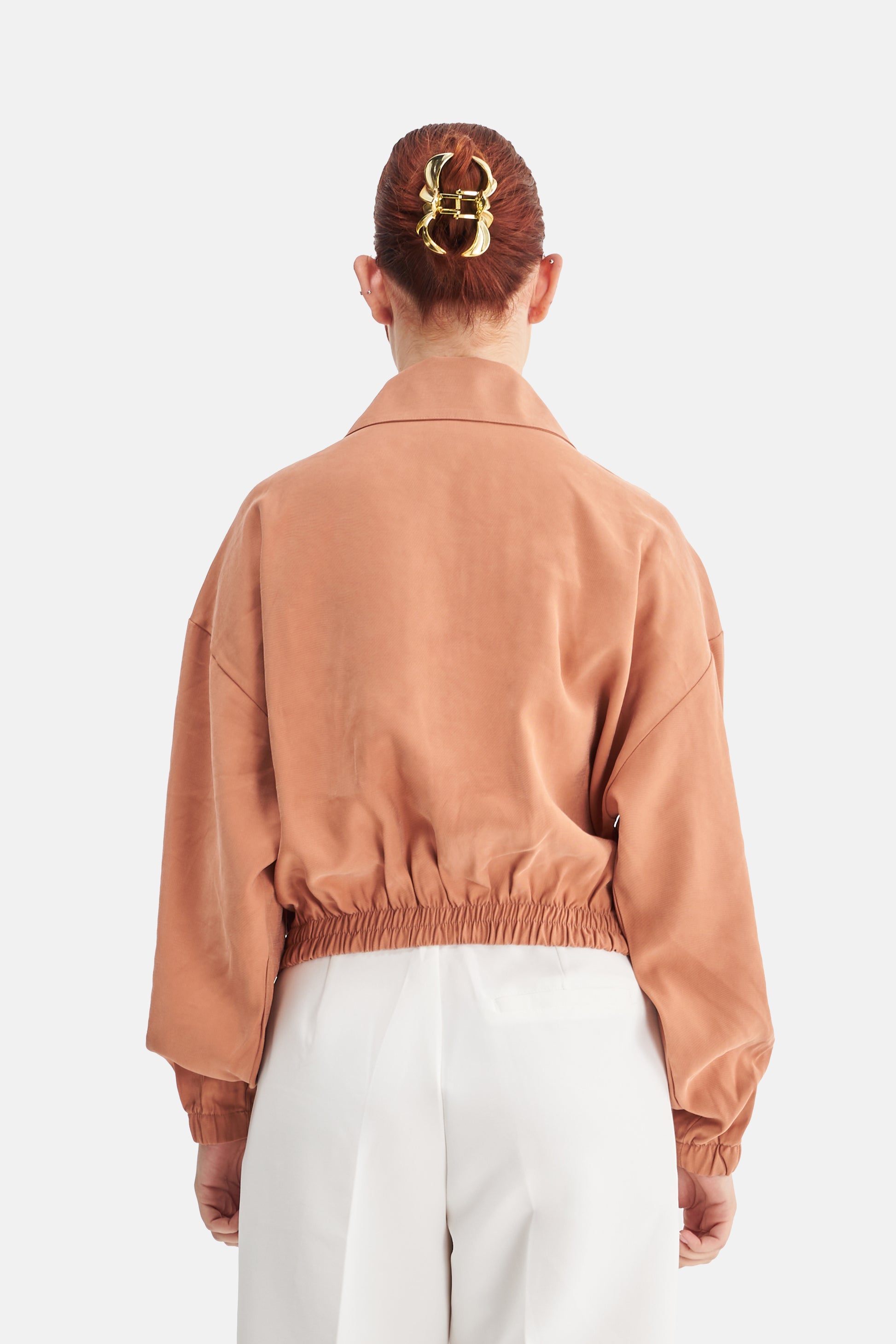 Mesfeno Women's Wide Collar Modal Blend Jacket
