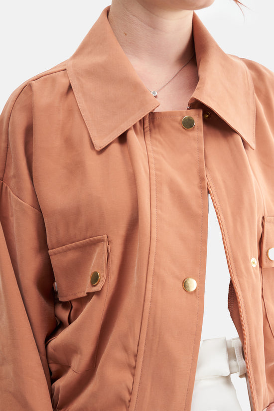 Mesfeno Women's Wide Collar Modal Blend Jacket